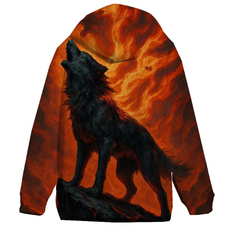 Volcanic Spirit Howl zip-up hoodies