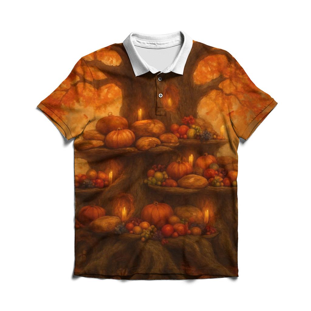 Enchanted Maple Tree Of Plenty personalized polo shirts