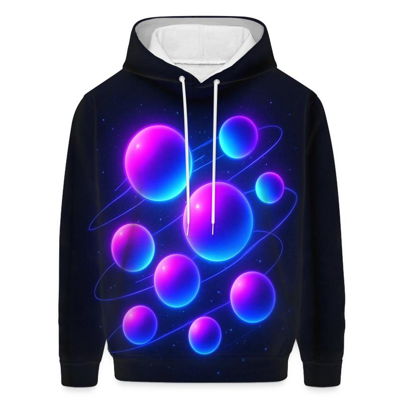 Neon Orbit Gradient premium hoodies