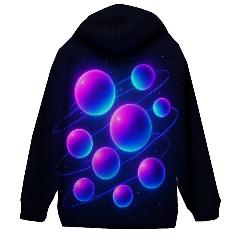 Neon Orbit Gradient premium hoodies