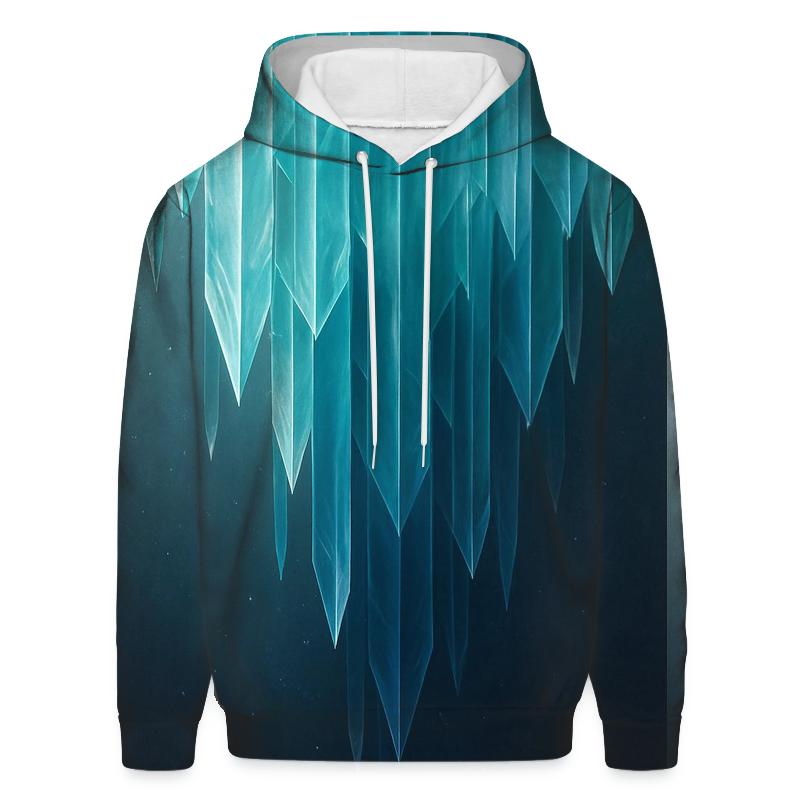 Crystal Veil Gradient graphic hoodies