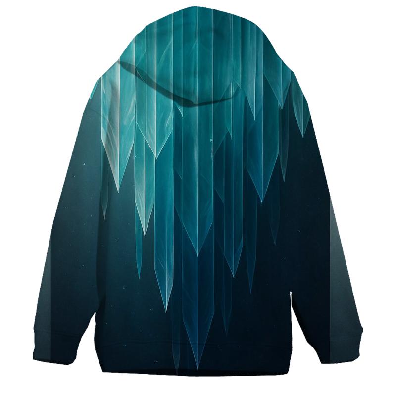 Crystal Veil Gradient graphic hoodies