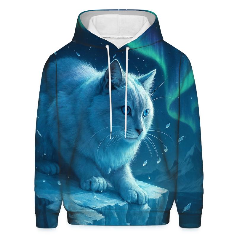Glacial Aurora Hunter Cat hoodies fashion