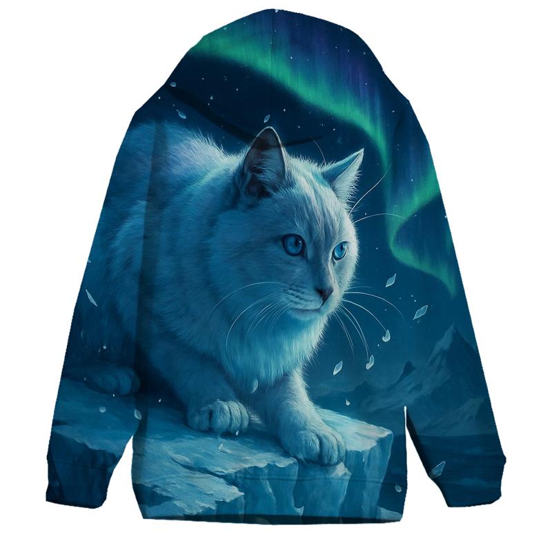 Glacial Aurora Hunter Cat hoodies fashion