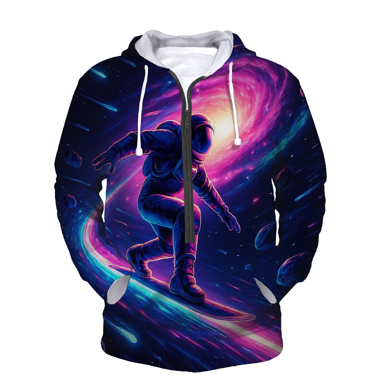 Cosmic Rail Surfer zip-up hoodies