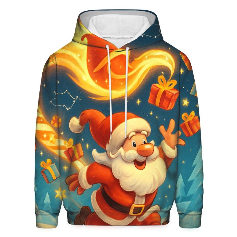 Polar Comet Trail Santa printed hoodies