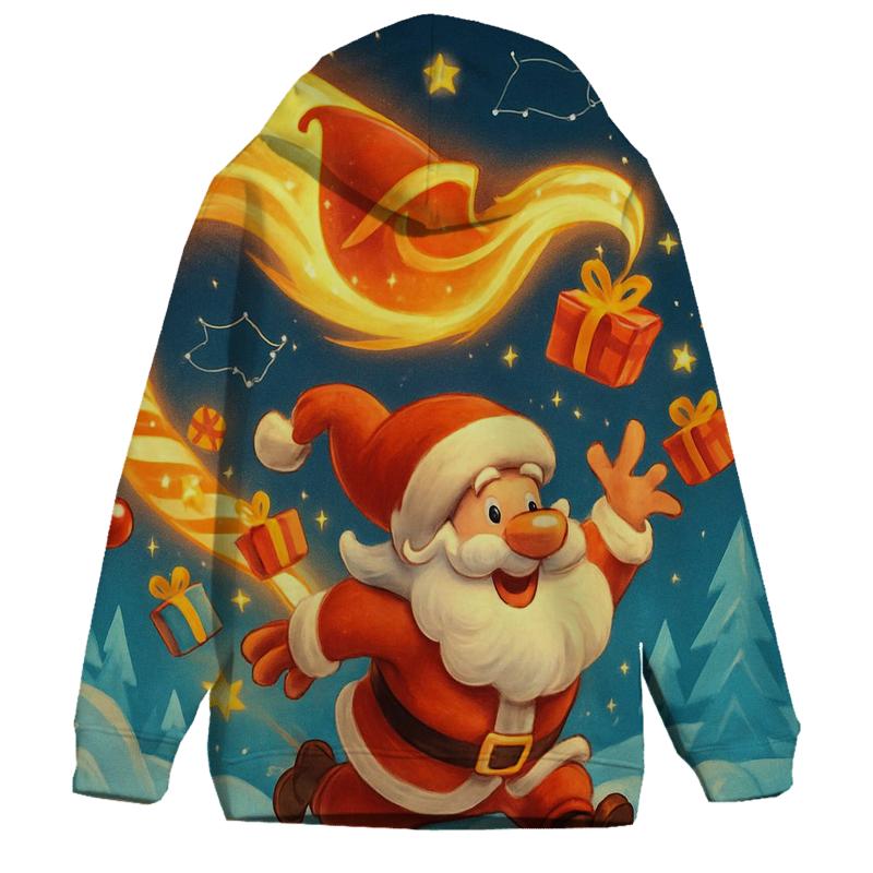 Polar Comet Trail Santa printed hoodies