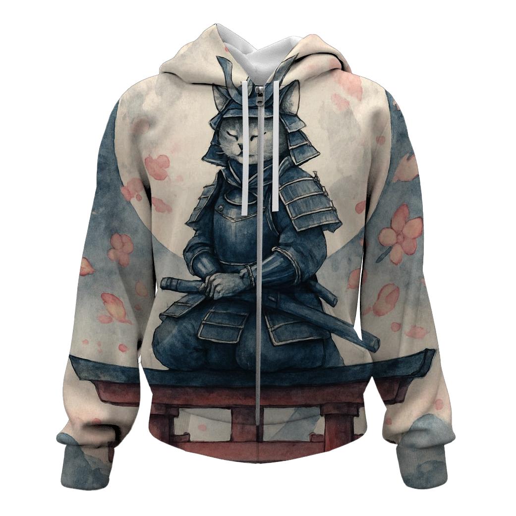 Samurai Moon Petal Guardian hoodie designs