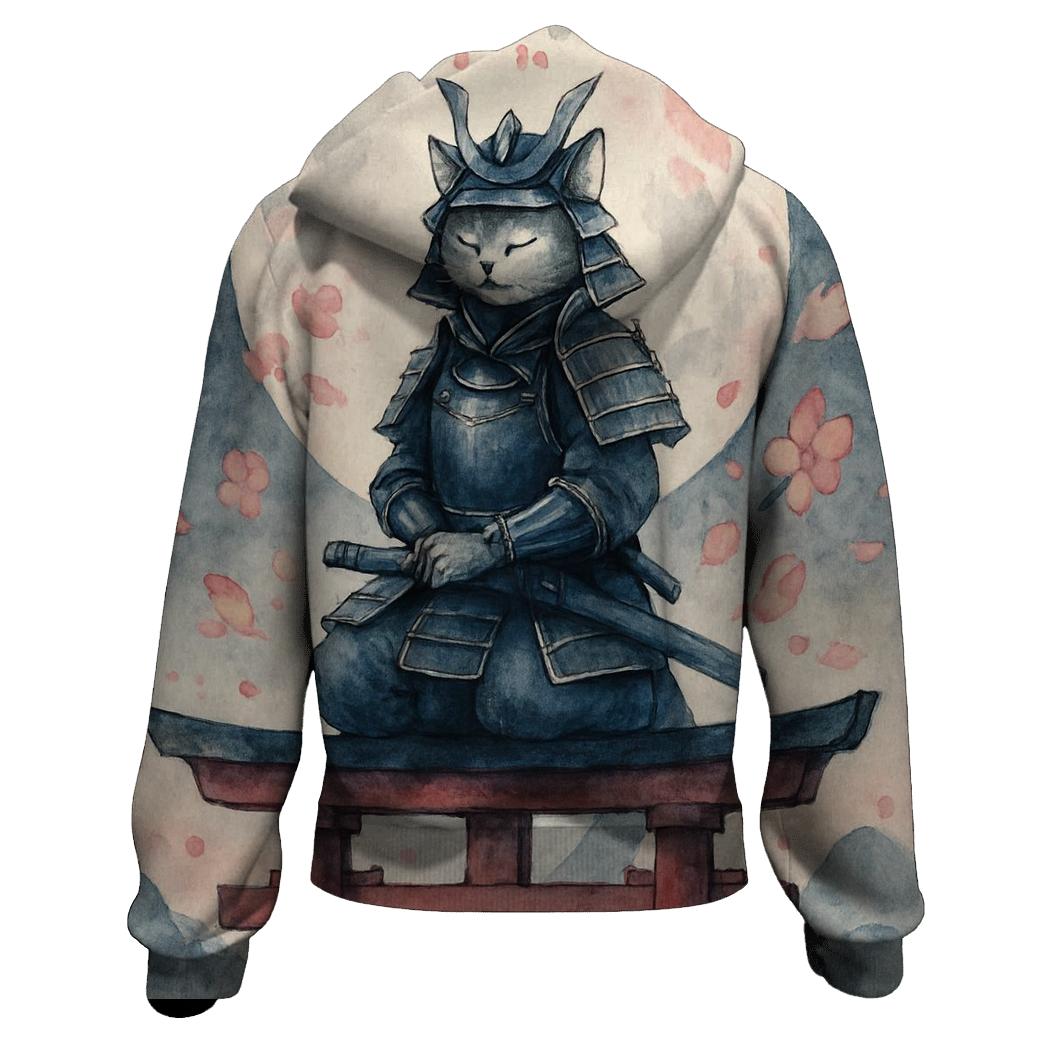 Samurai Moon Petal Guardian hoodie designs
