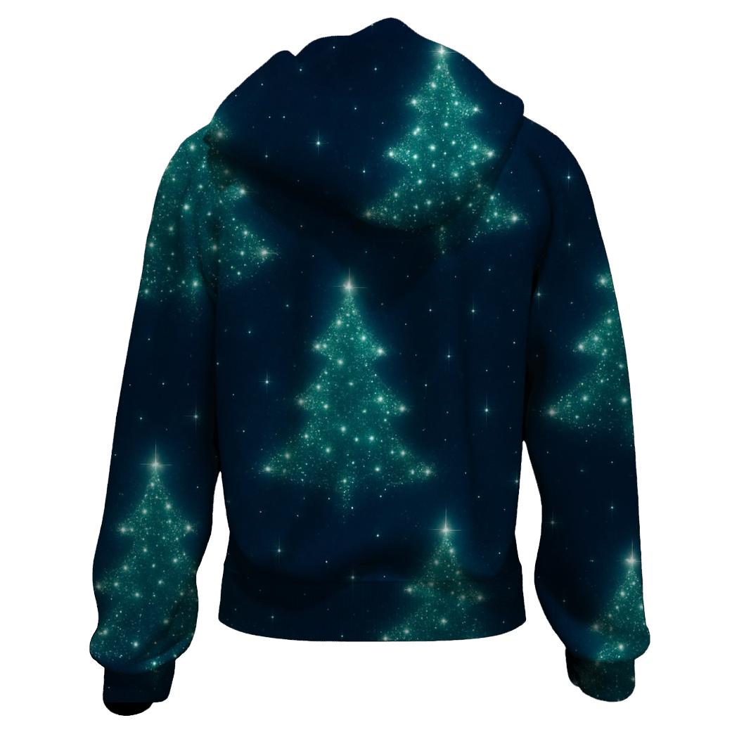 Emerald Christmas Tree Constellation Pattern heavyweight hoodies