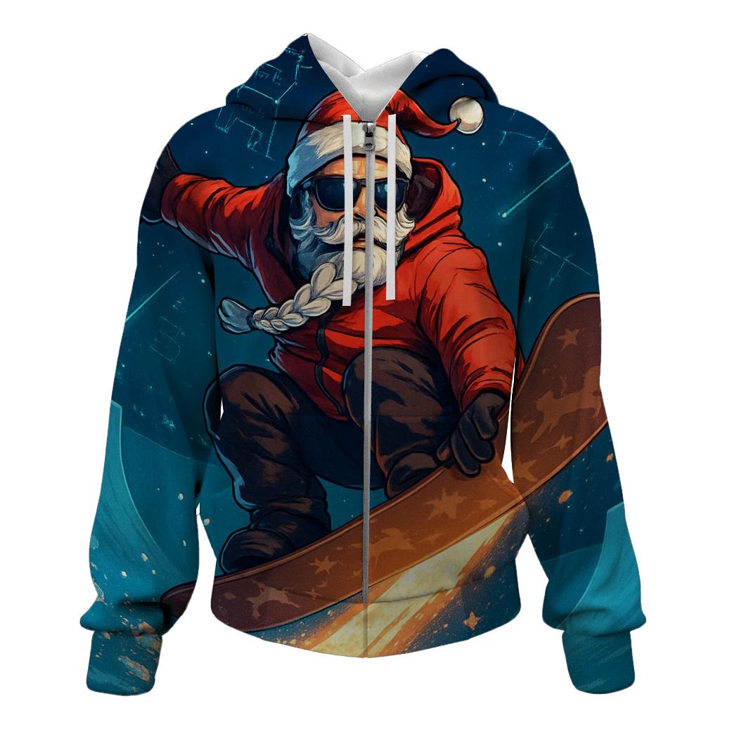 Starlight Snowboard Santa hoodies fashion