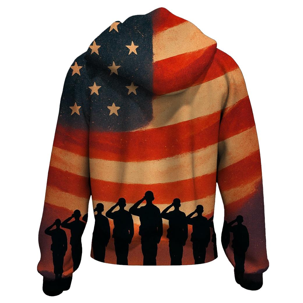 Honor Line At The Edge Of Night zip-up hoodies