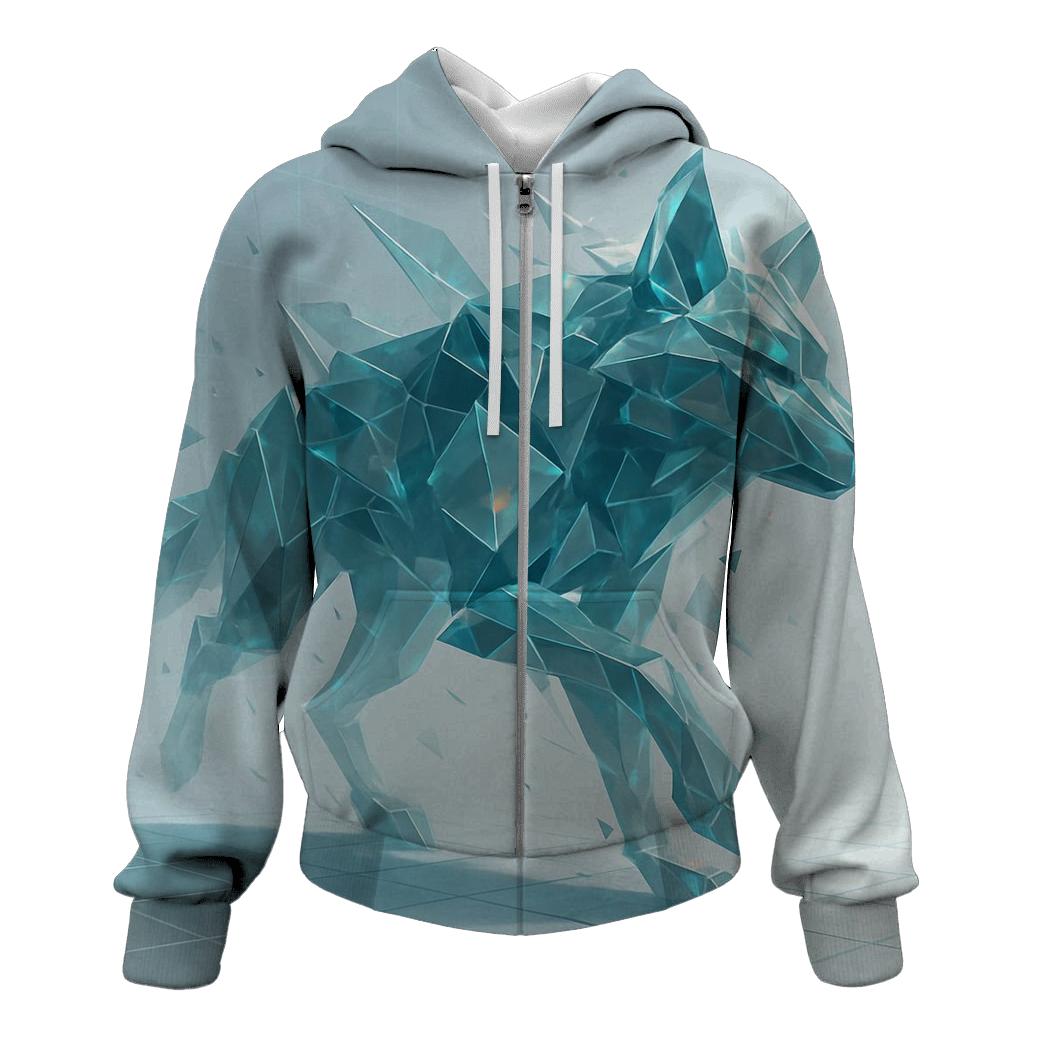 Quantum Shard Wolf heavyweight hoodies