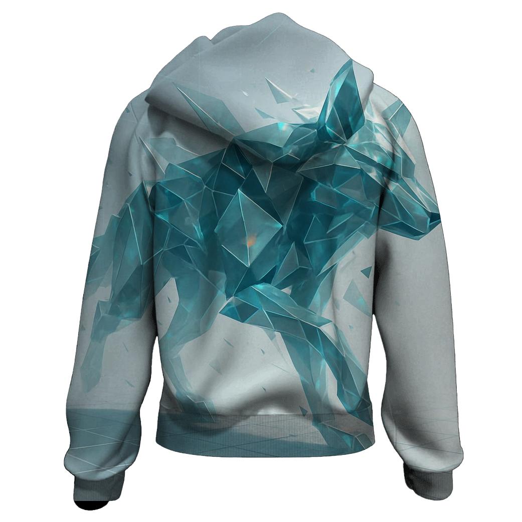 Quantum Shard Wolf heavyweight hoodies