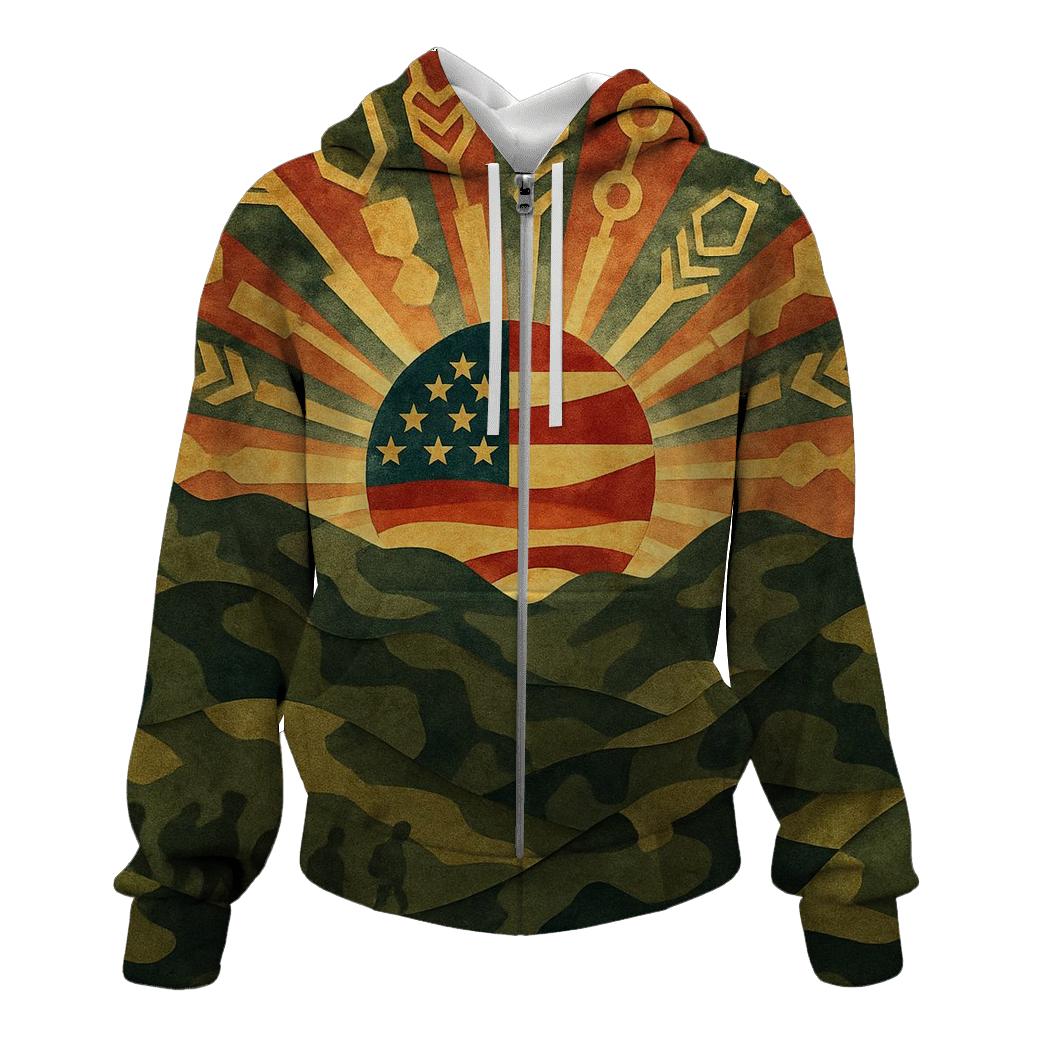 Rising From The Camouflage Horizon hoodies fashion