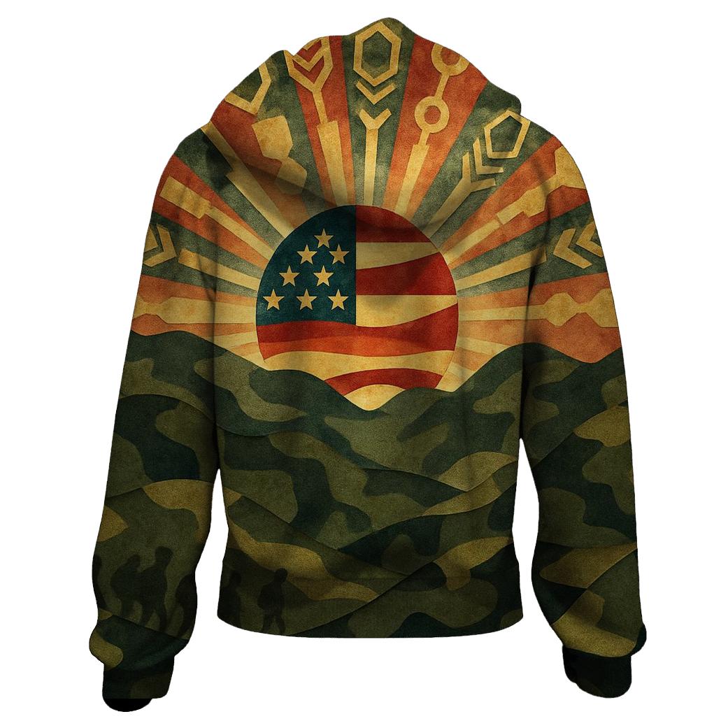 Rising From The Camouflage Horizon hoodies fashion