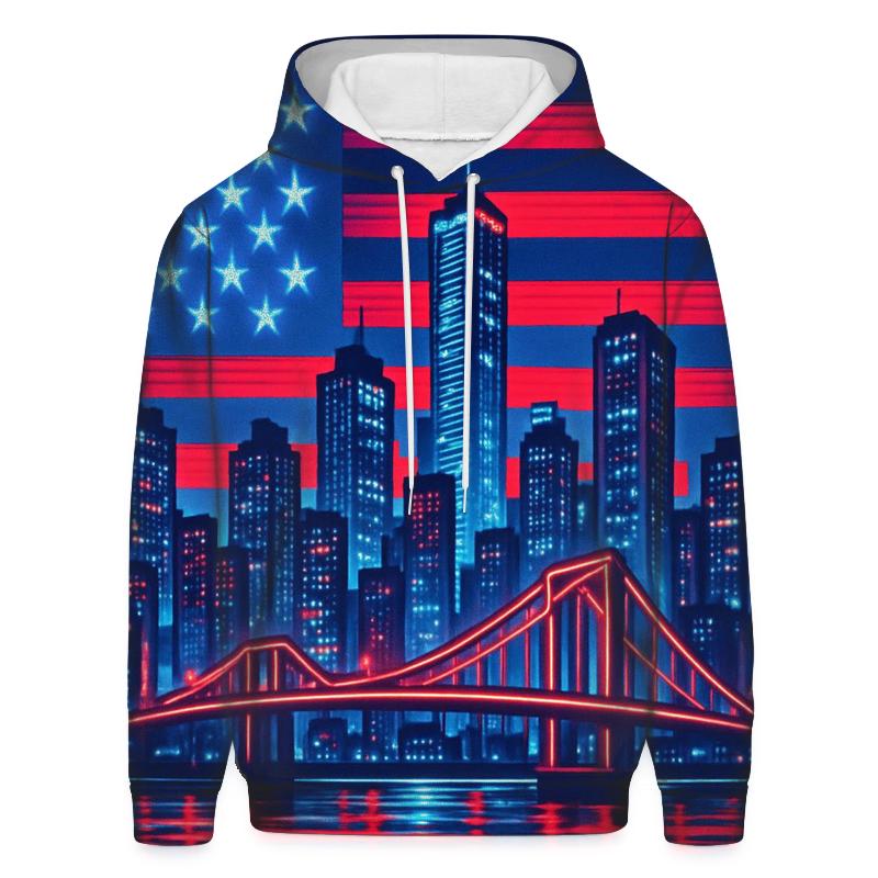 Cyber Harbor Radiance designer hoodies