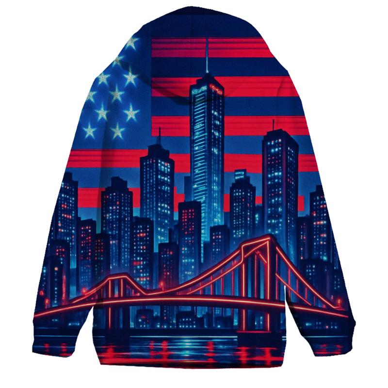Cyber Harbor Radiance designer hoodies