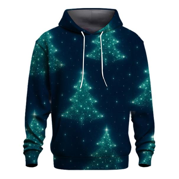Emerald Christmas Tree Constellation Pattern lightweight hoodies