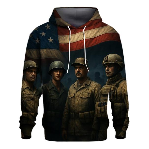 Brothers In Arms Under One Banner premium hoodies