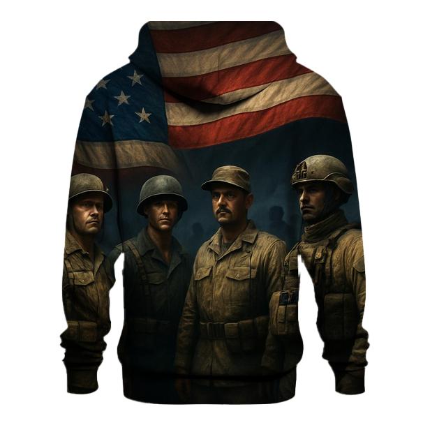 Brothers In Arms Under One Banner premium hoodies
