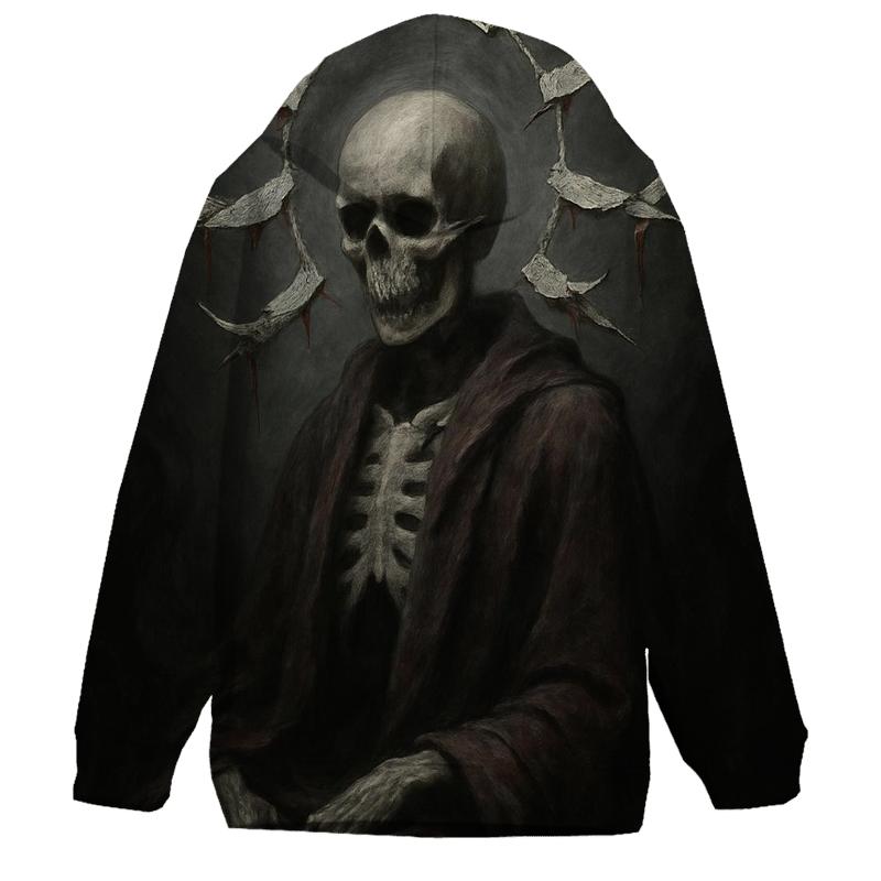 Crowned By Broken Halos zip-up hoodies