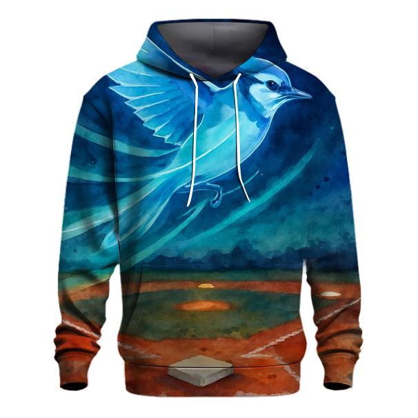 Aurora Feathers On The Diamond Blue Jays custom hoodies
