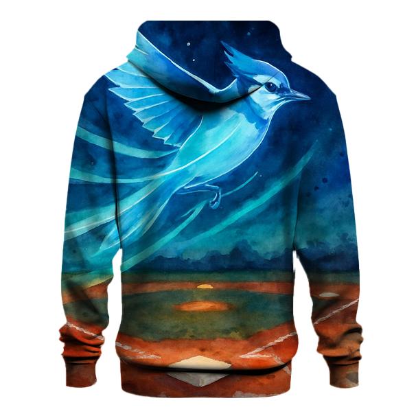 Aurora Feathers On The Diamond Blue Jays custom hoodies