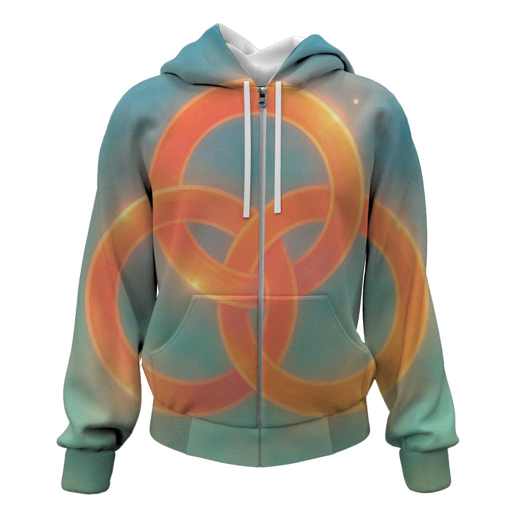 Prismatic Echo Gradient hoodie designs