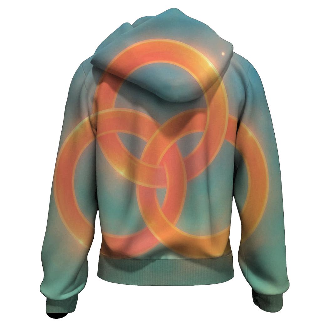 Prismatic Echo Gradient hoodie designs