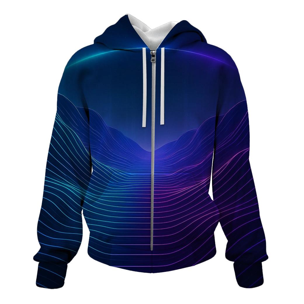 Aurora Circuit Gradient hoodie styles