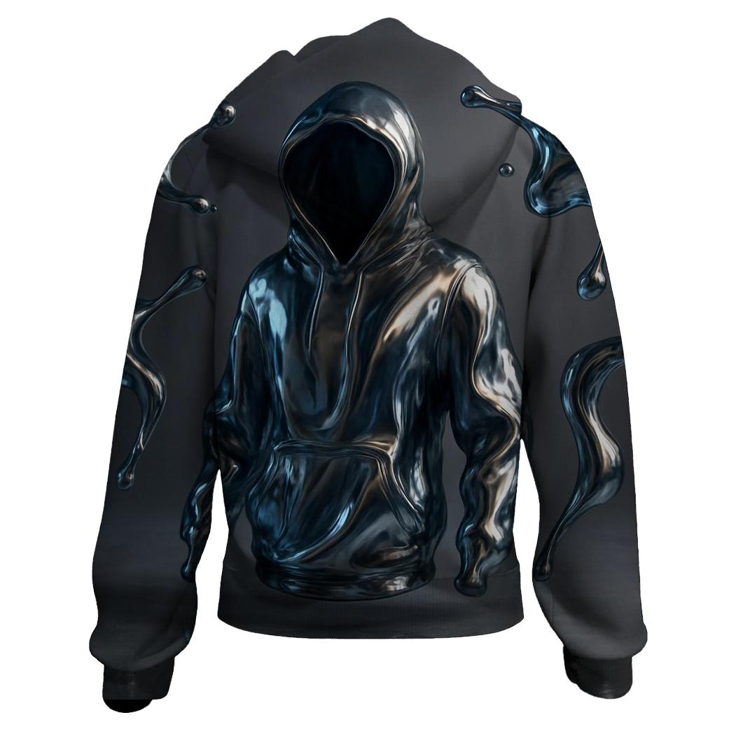 Liquid Mirage Gradient zip-up hoodies