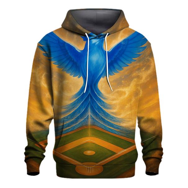 Diamond Crest With Rising Blue Jays Flight designer hoodies