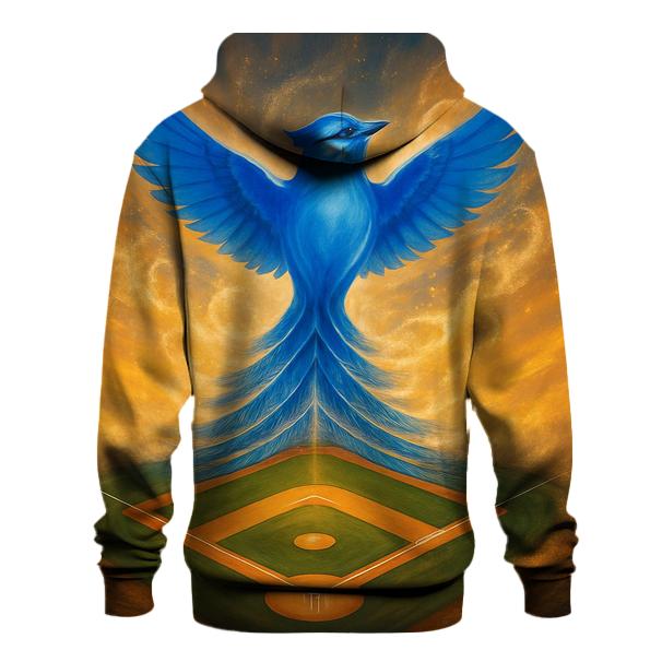 Diamond Crest With Rising Blue Jays Flight designer hoodies
