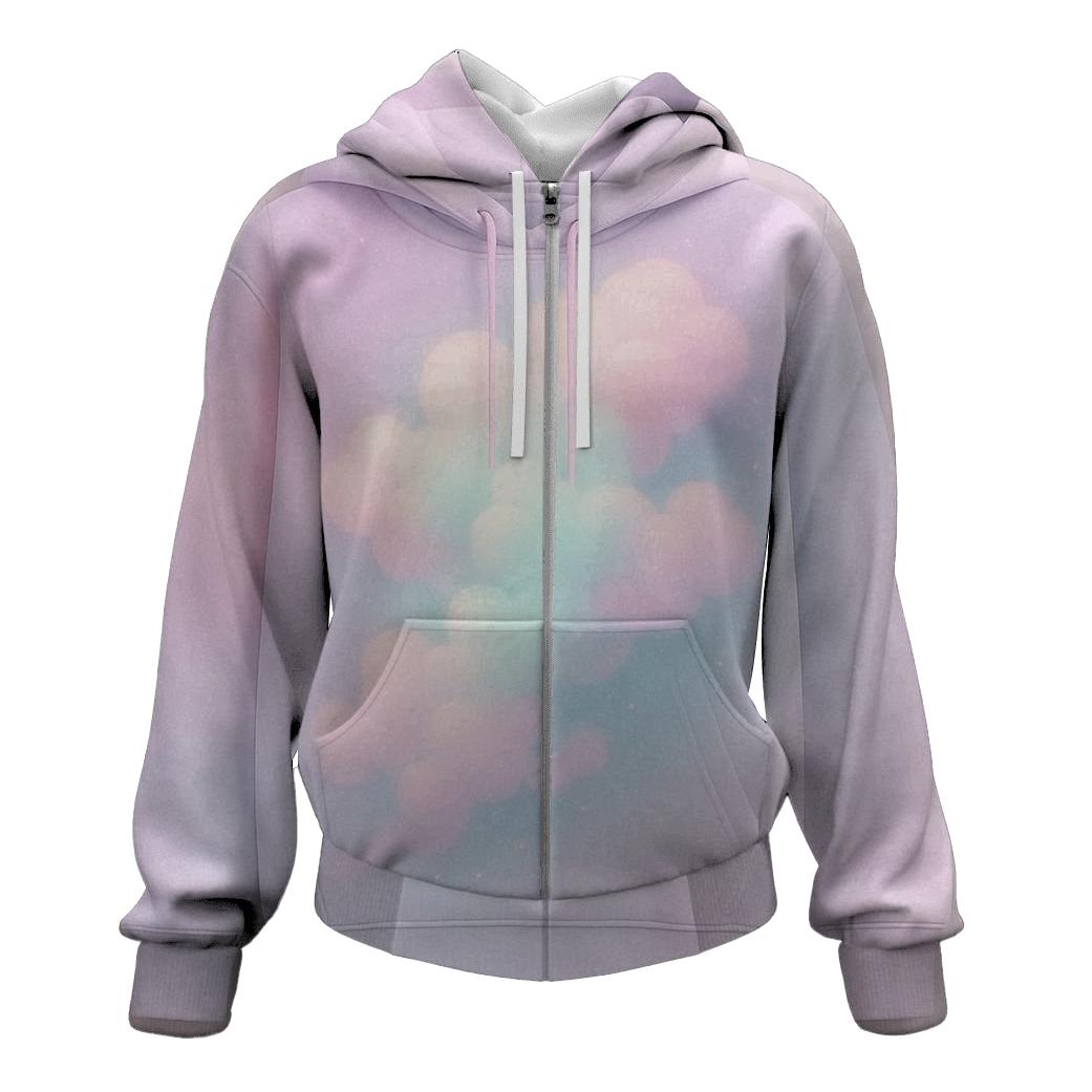Pastel Dream Cloud Gradient premium hoodies