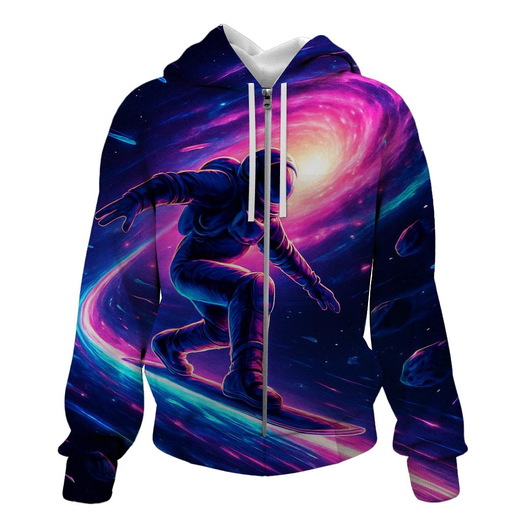 Cosmic Rail Surfer designer hoodies