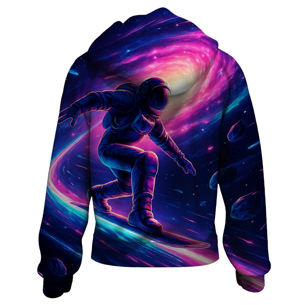 Cosmic Rail Surfer designer hoodies