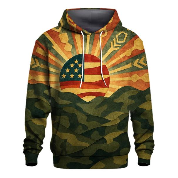 Rising From The Camouflage Horizon graphic hoodies