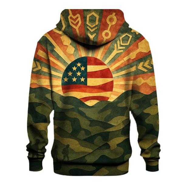 Rising From The Camouflage Horizon graphic hoodies