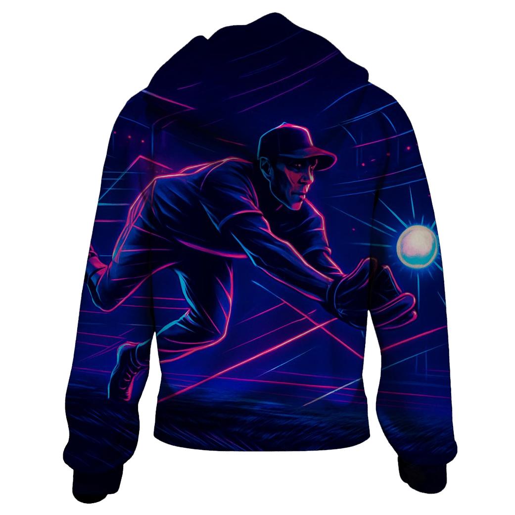 Neon Night Outfield Chase pullover hoodies