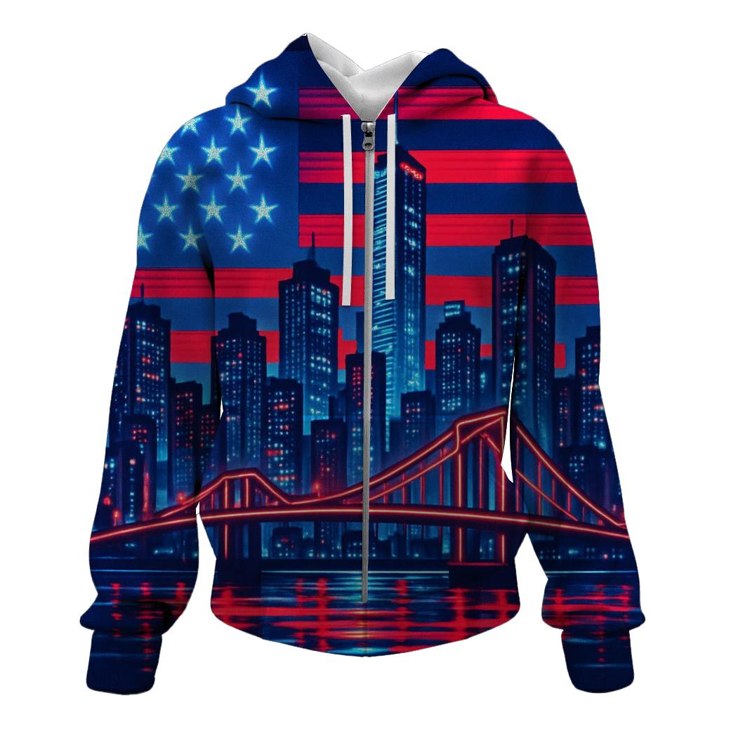 Cyber Harbor Radiance lightweight hoodies