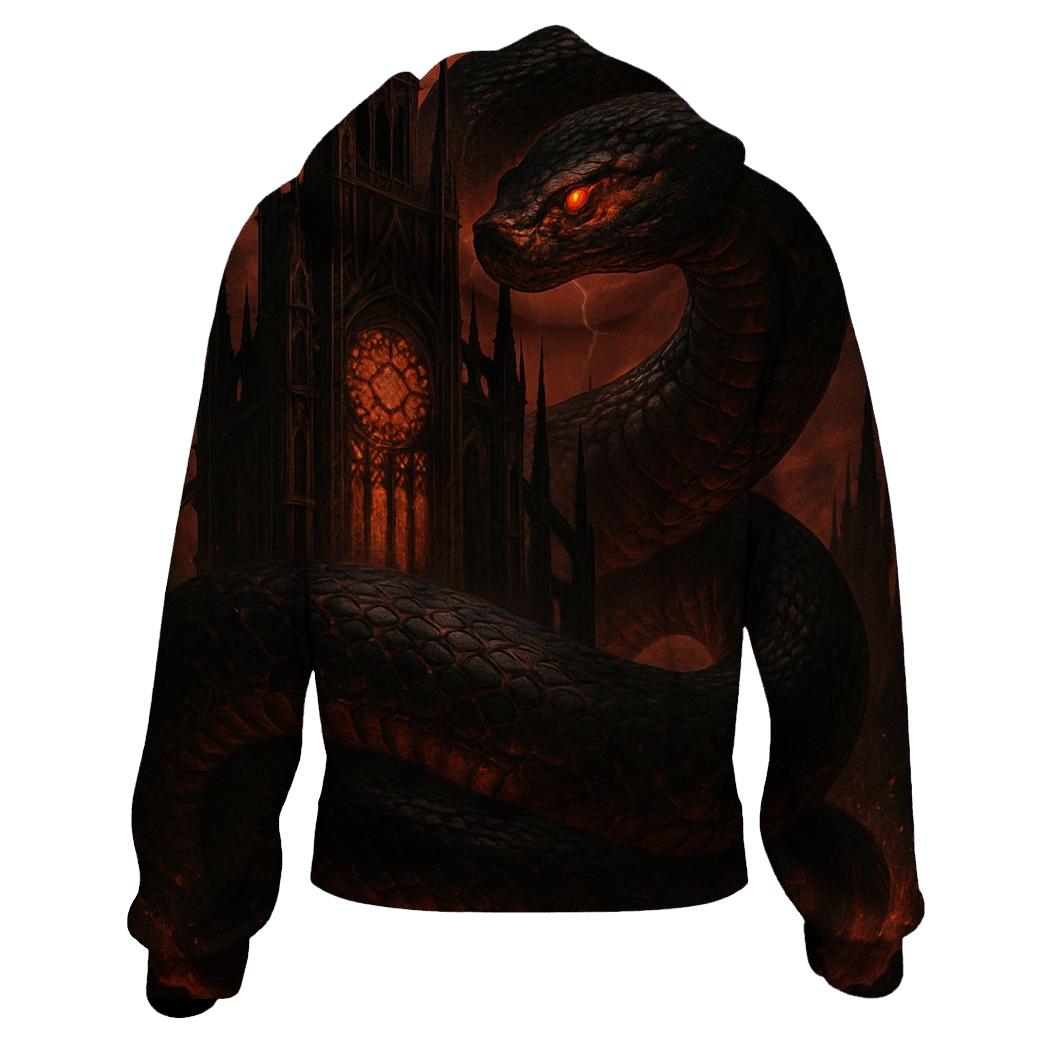 Infernal Serpent Cathedral heavyweight hoodies