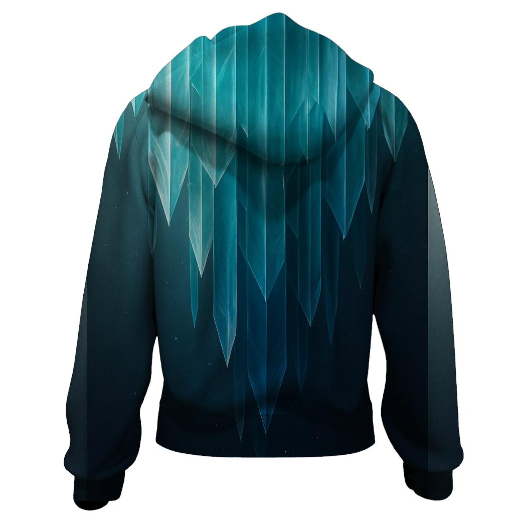Crystal Veil Gradient hoodies fashion