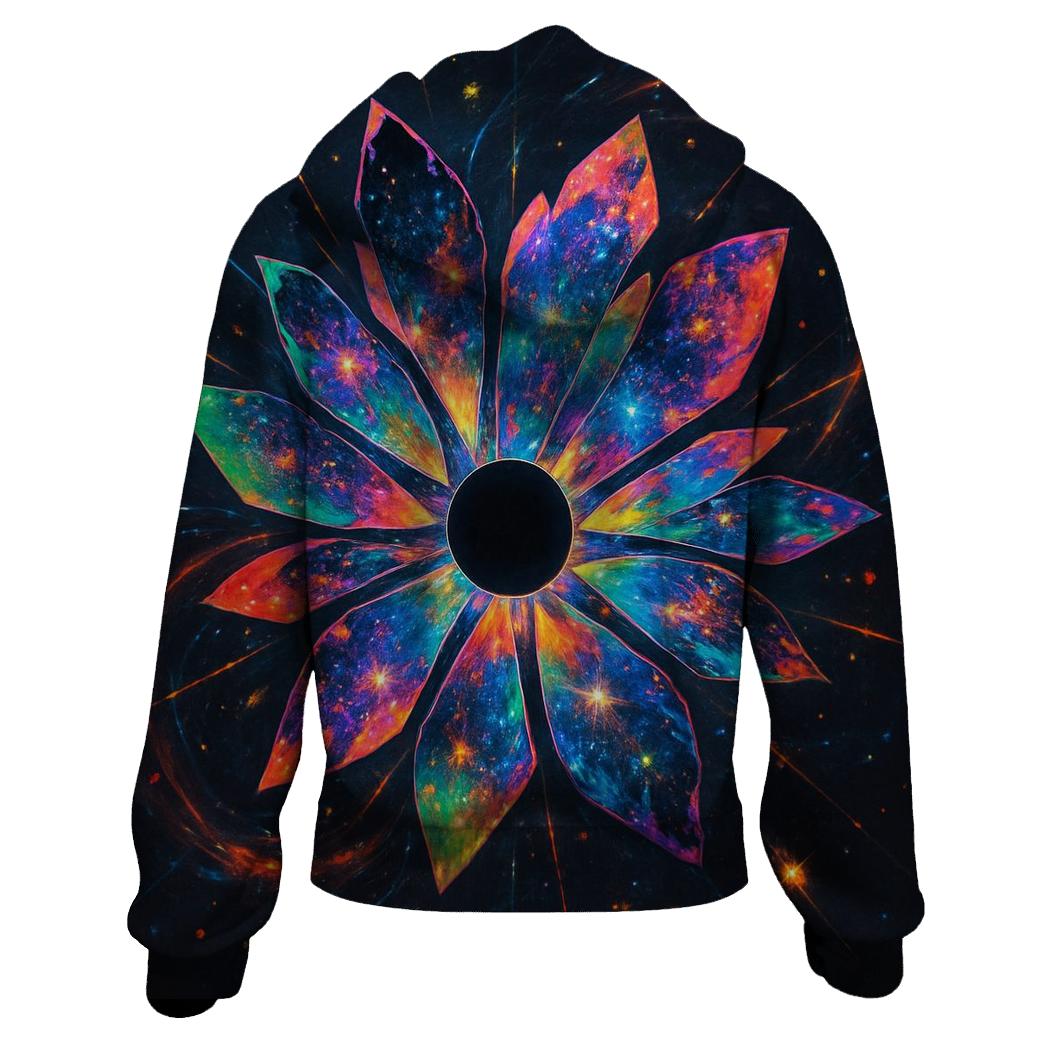 Prismatic Singularity Bloom custom hoodies