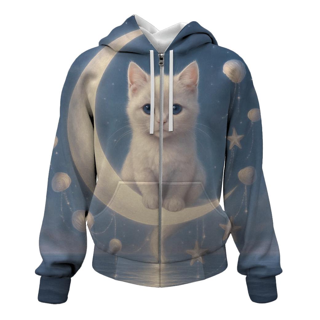 Lunar Tide Shell Whisper Cat heavyweight hoodies