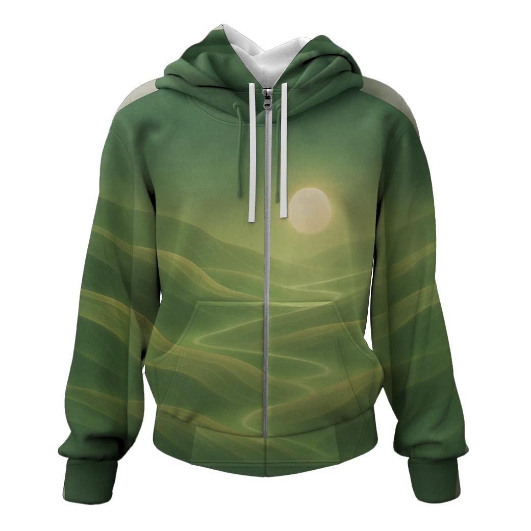 Luminous Valley Gradient premium hoodies