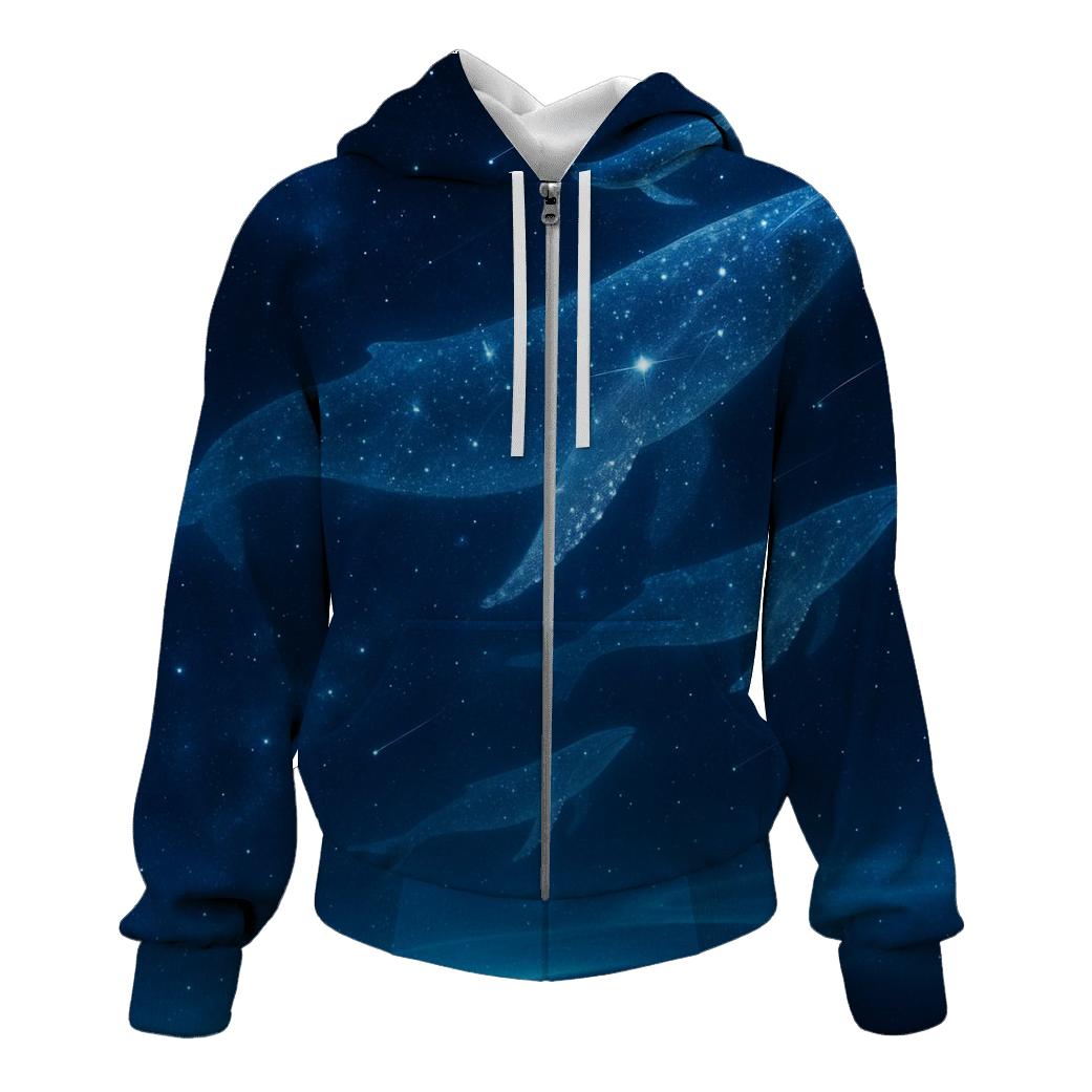 Celestial Whale Migration designer hoodies