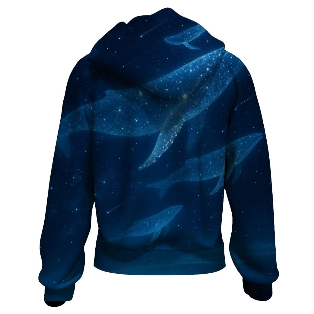 Celestial Whale Migration designer hoodies
