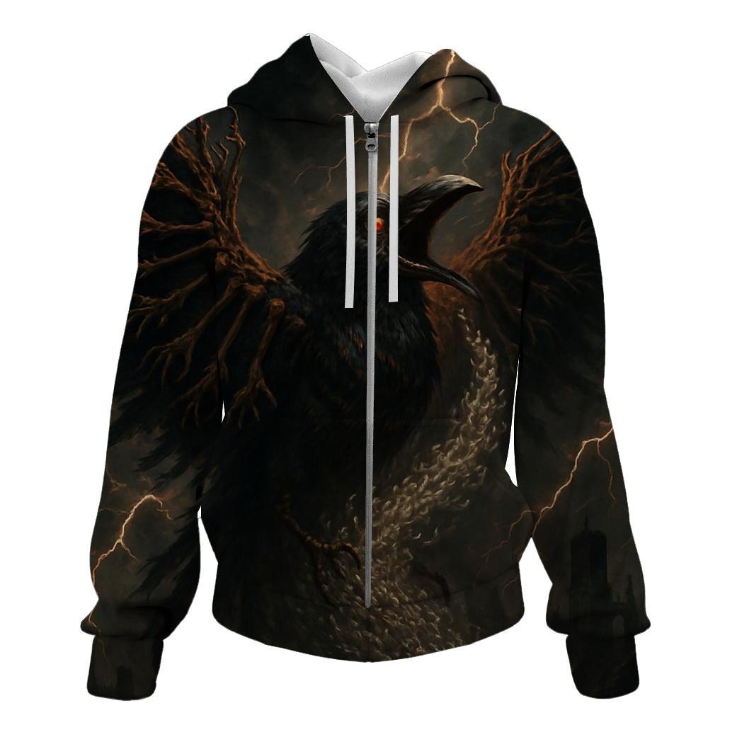 Raven Harvester Of Souls premium hoodies