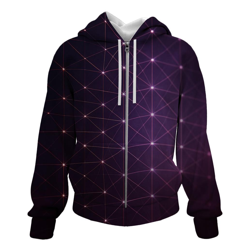 Cosmic Lattice Gradient pullover hoodies
